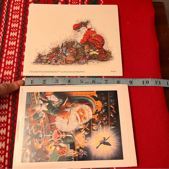 3 Lynn Bywaters & Peggy Abrams Christmas Prints Set of 3 NEW in Plastic - Picture 14 of 16